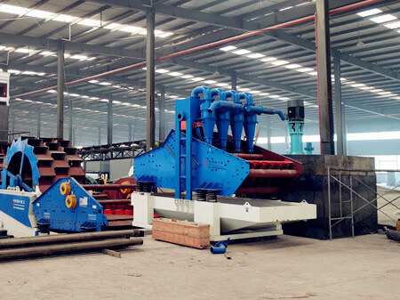 Sand Recycling Machine with The Steady Materials