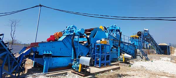 sand washing line