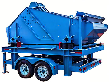 mobile dewatering screen