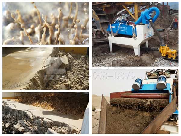 What do you do if mud content in sand is large?
