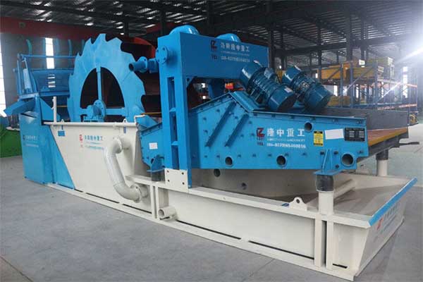 Compact sand washing plant