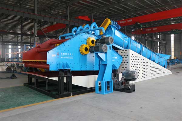 spiral sand washing and fines recycling machine
