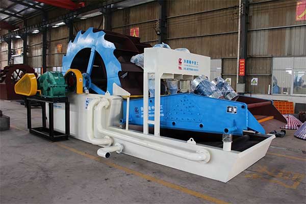 sand washing machine with dewatering screen