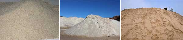 silica sand