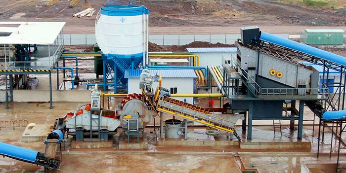 silica sand plant