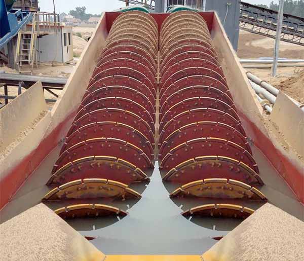 spiral chute sand washing