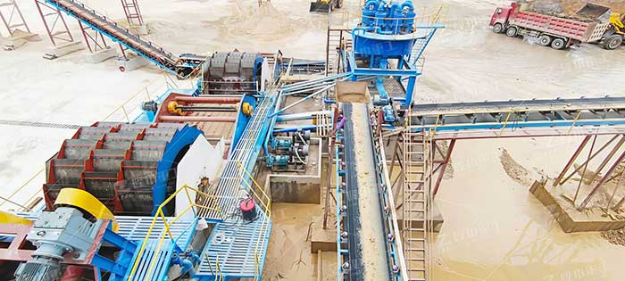 frac sand machine