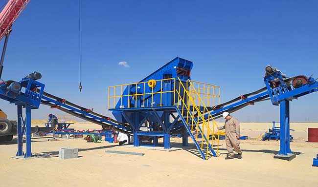 vibrating screen install